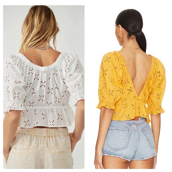 Free People | Prairie Cottagecore Coastal Cowgirl Gardenia Top Golden Girl | M - Picture 5 of 12
